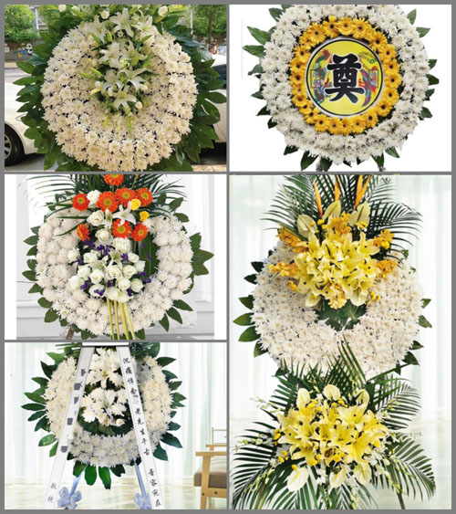 山西长治平顺县阳高乡河南滩村花圈速递